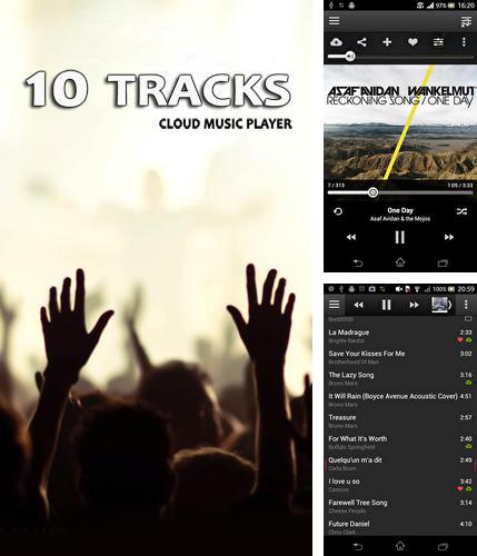 Бесплатно скачать программу 10 tracks: Cloud music player на Андроид телефоны и планшеты.