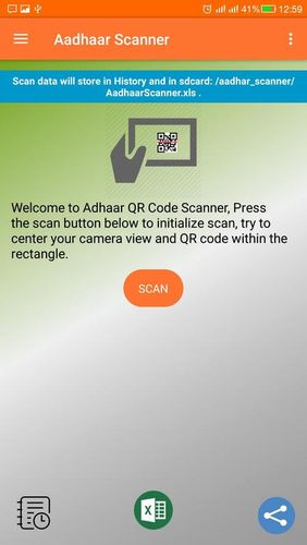 Descargar gratis Aadhar: QR decoder/encoder para Android. Programas para teléfonos y tabletas.