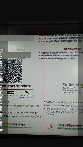Aadhar: QR decoder/encoder app for Android, download programs for phones and tablets for free.
