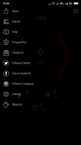 Capturas de pantalla del programa ActivityTracker - Step counter & pedometer para teléfono o tableta Android.