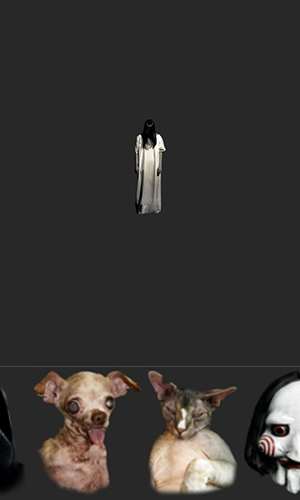 Capturas de tela do programa Add ghost to photo em celular ou tablete Android.
