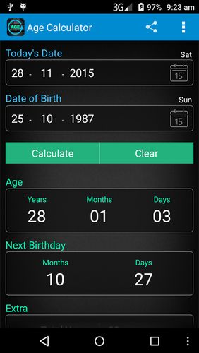 Download Age calculator for Android for free. Apps for phones and tablets.