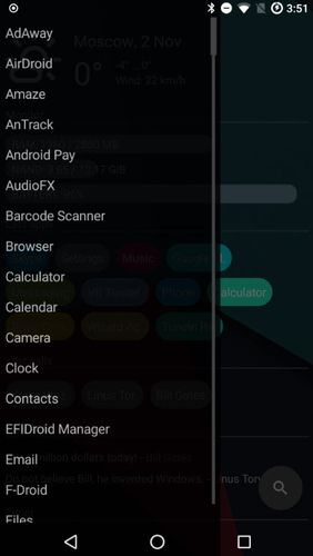 Screenshots of ADW: Launcher 2 program for Android phone or tablet.