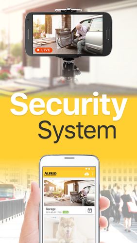 アンドロイドの携帯電話やタブレット用のプログラムAlfred - Home security camera のスクリーンショット。