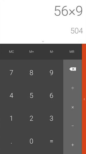 Capturas de tela do programa All-In-One calculator em celular ou tablete Android.