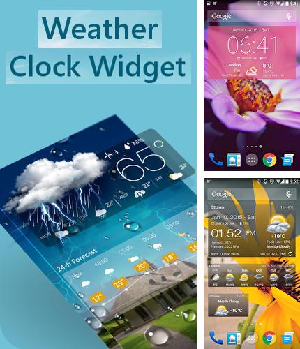 Télécharger gratuitement Widget de météo et chrono  pour Android. Application sur les portables et les tablettes.