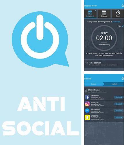 Бесплатно скачать программу AntiSocial: Phone addiction на Андроид телефоны и планшеты.