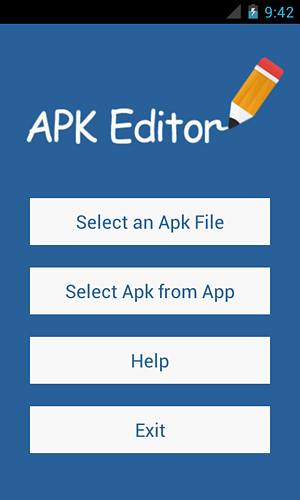 Baixar grátis Apk editor pro para Android. Programas para celulares e tablets.