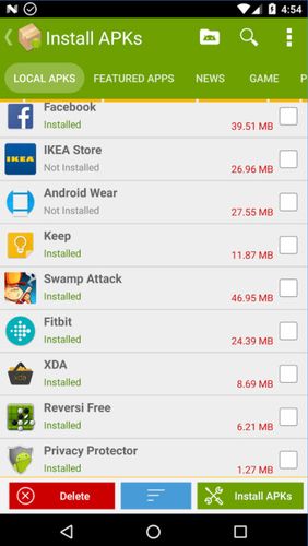 Télécharger gratuitement APK installer pour Android. Programmes sur les portables et les tablettes.