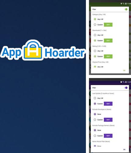 Крім програми Solo Launcher для Андроїд, можна безкоштовно скачати App hoarder - Paid apps on sale for free на Андроїд телефон або планшет.