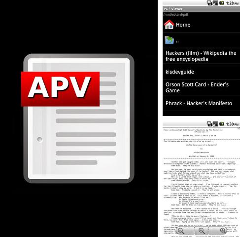 Descargar gratis APV PDF Viewer para Android. Apps para teléfonos y tabletas.