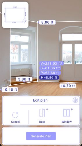 アンドロイド用のアプリAR plan 3D ruler – Camera to plan, floorplanner 。タブレットや携帯電話用のプログラムを無料でダウンロード。