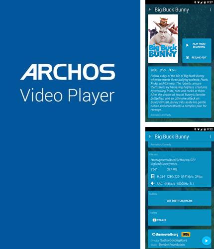 Neben dem Programm Call voice record für Android kann kostenlos Archos: Video Player für Android-Smartphones oder Tablets heruntergeladen werden.