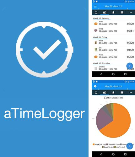 Outre le programme Hexa time pour Android vous pouvez gratuitement télécharger aTimeLogger - Time tracker sur le portable ou la tablette Android.