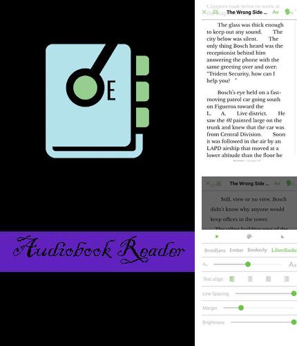 Outre le programme Transparent clock and weather pour Android vous pouvez gratuitement télécharger Audiobook Reader: Turn ebooks into audiobooks sur le portable ou la tablette Android.