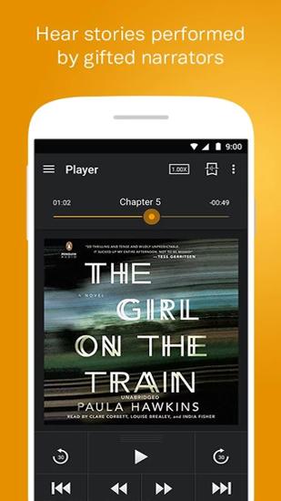Audiobooks from Audible app for Android, download programs for phones and tablets for free.
