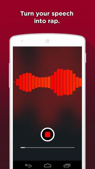 Capturas de pantalla del programa Auto Rap para teléfono o tableta Android.