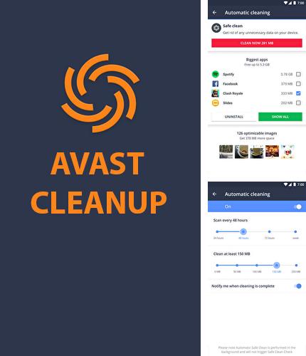 Besides Endomondo Android program you can download Avast Cleanup for Android phone or tablet for free.