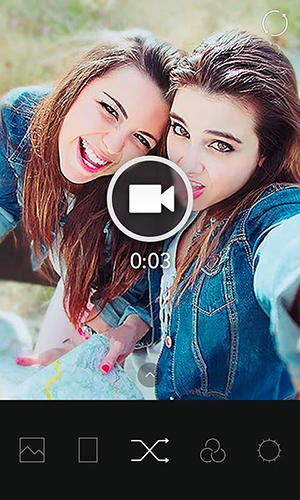 Capturas de tela do programa B612: Selfie from the heart em celular ou tablete Android.