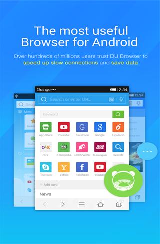 Descargar gratis Browsers DU para Android. Programas para teléfonos y tabletas.