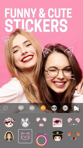 Capturas de tela do programa BeautyPlus - Easy photo editor & Selfie camera em celular ou tablete Android.