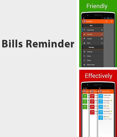 Download Bills Reminder for Android phones and tablets.
