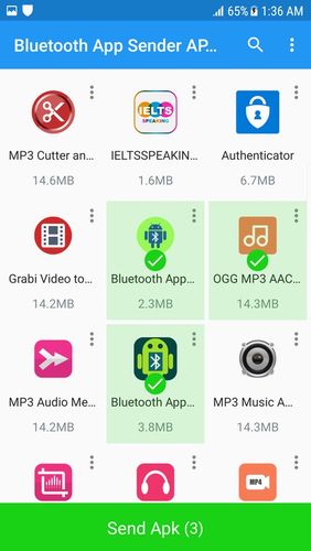 Application Bluetooth app sender APK share pour Android, télécharger gratuitement des programmes pour les tablettes et les portables.