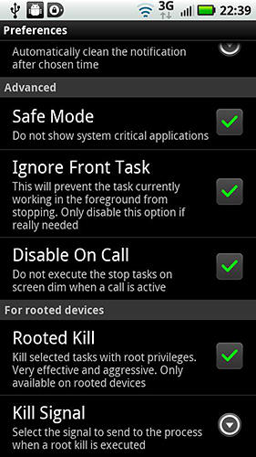 Screenshots of Bomb that task program for Android phone or tablet.