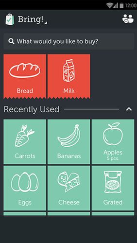 Baixar grátis Bring! Grocery shopping list para Android. Programas para celulares e tablets.