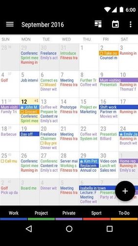 Baixar grátis Business calendar 2 para Android. Programas para celulares e tablets.