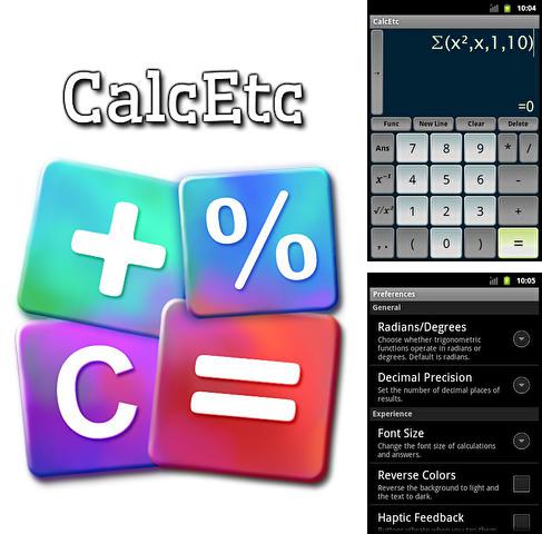Download Calc etc for Android phones and tablets.