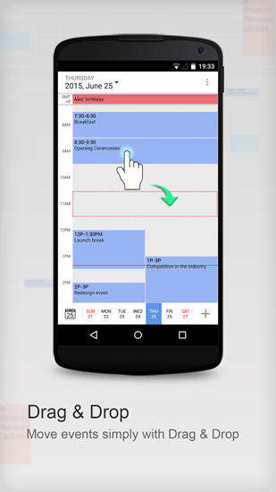 Télécharger gratuitement Tiny Calendar pour Android. Programmes sur les portables et les tablettes.
