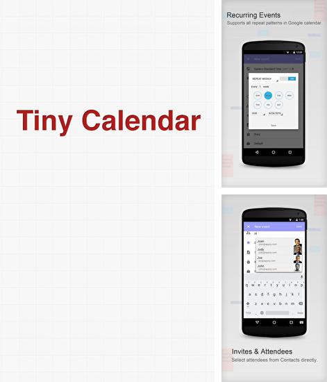 Бесплатно скачать программу Tiny Calendar на Андроид телефоны и планшеты.