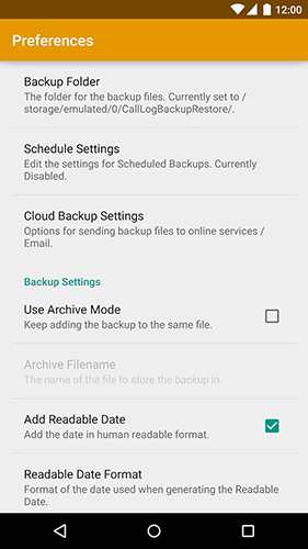 Aplicación Call logs backup and restore para Android, descargar gratis programas para tabletas y teléfonos.