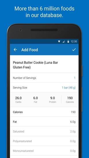 Aplicación Calorie Counter para Android, descargar gratis programas para tabletas y teléfonos.