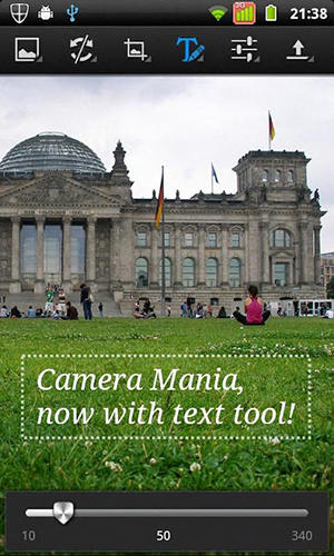 Application Camera mania pour Android, télécharger gratuitement des programmes pour les tablettes et les portables.