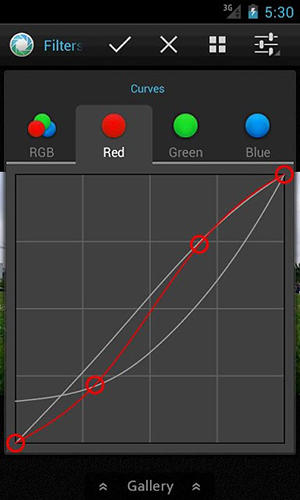 Les captures d'écran du programme Camera mania pour le portable ou la tablette Android.