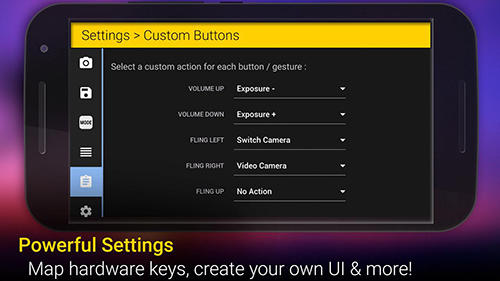 Capturas de pantalla del programa Better Camera Unlocked para teléfono o tableta Android.