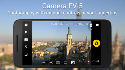Télécharger gratuitement Camera FV5 pour Android. Programmes sur les portables et les tablettes.