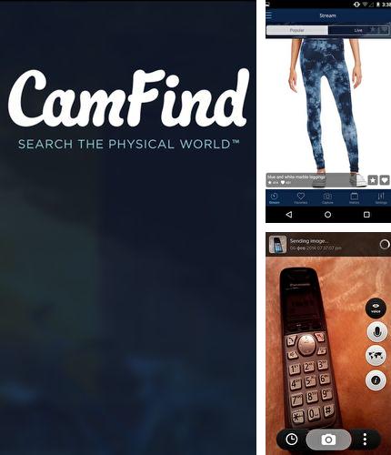 アンドロイド用のプログラム Google のほかに、アンドロイドの携帯電話やタブレット用の CamFind: Visual search engine を無料でダウンロードできます。