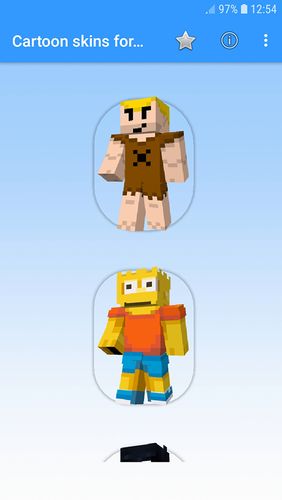 Baixar grátis Cartoon skins for Minecraft MCPE para Android. Programas para celulares e tablets.