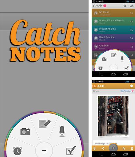 Baixar grátis Catch notes apk para Android. Aplicativos para celulares e tablets.