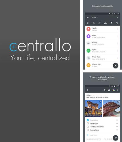 Бесплатно скачать программу Centrallo: Notes Lists Share на Андроид телефоны и планшеты.