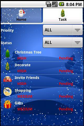 Télécharger gratuitement Christmas manager pour Android. Programmes sur les portables et les tablettes.