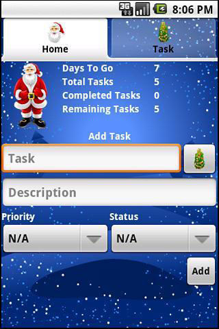 Aplicación Christmas manager para Android, descargar gratis programas para tabletas y teléfonos.