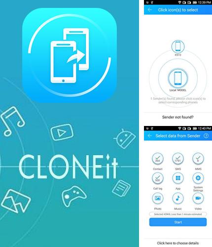 Outre le programme Flashlight call pour Android vous pouvez gratuitement télécharger CLONEit - Batch copy all data sur le portable ou la tablette Android.