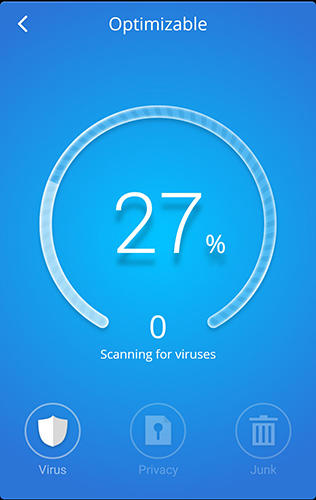 Screenshots des Programms CM security: Antivirus applock für Android-Smartphones oder Tablets.