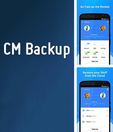 Besides White noise generator Android program you can download CM Backup for Android phone or tablet for free.