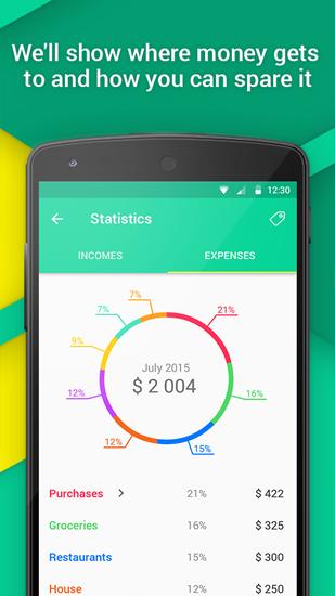 Die App Expense IQ - Money manager für Android, Laden Sie kostenlos Programme für Smartphones und Tablets herunter.