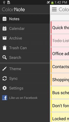 Capturas de tela do programa Todoist: To-do lists for task management & errands em celular ou tablete Android.